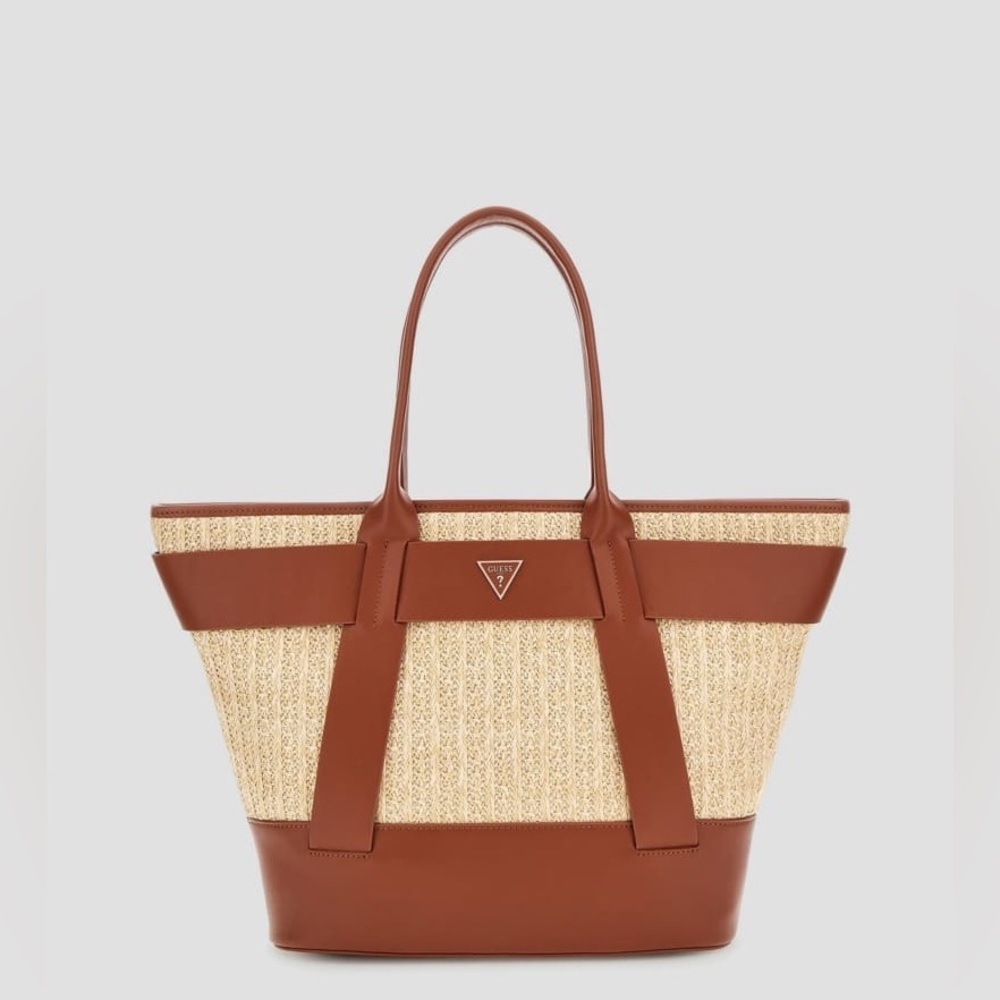 New Guess Tuane Raffia Tote